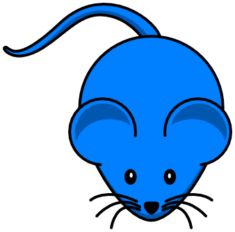 mouse clip blue