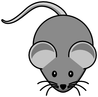 mouse clip gray