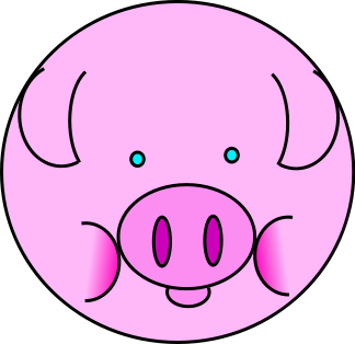 pig circle icon