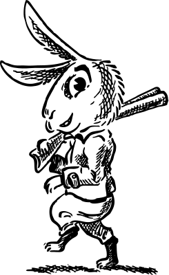 hare with shotgun