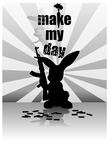 rabbit with a gun