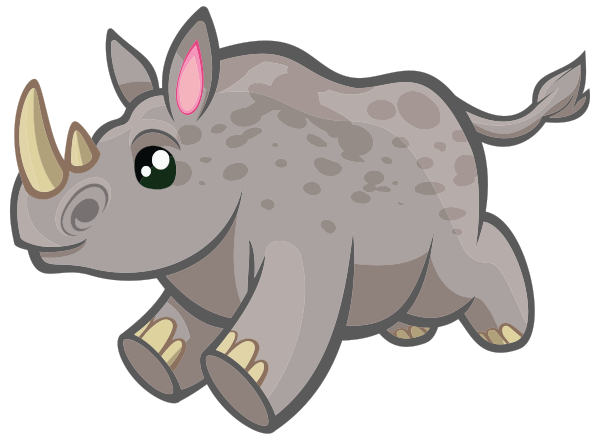 rhino-baby-running