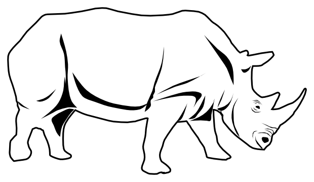 rhino outline