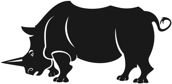 rhinocerus-silhouette