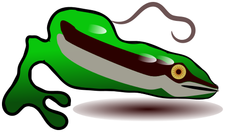 salamander clipart green