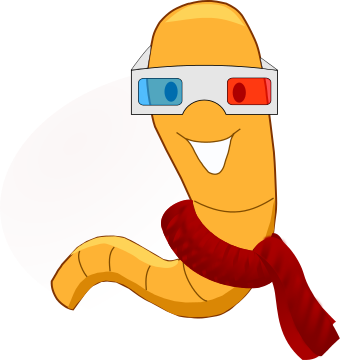 worm 3d glasses
