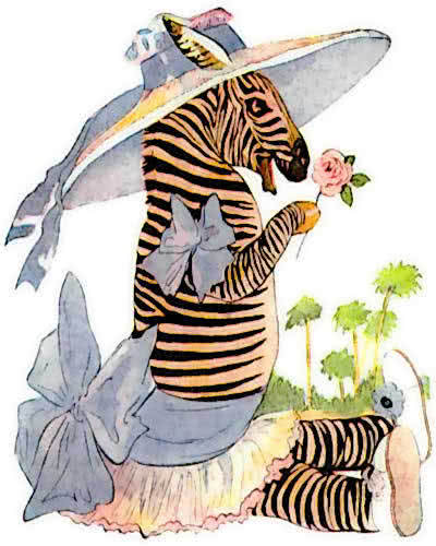 Zebra in dress