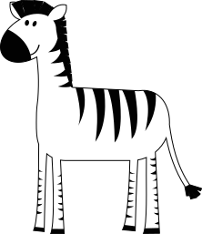 zebra grinning