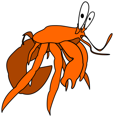 crab startled cartoon