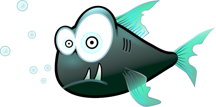 piranha cartoon