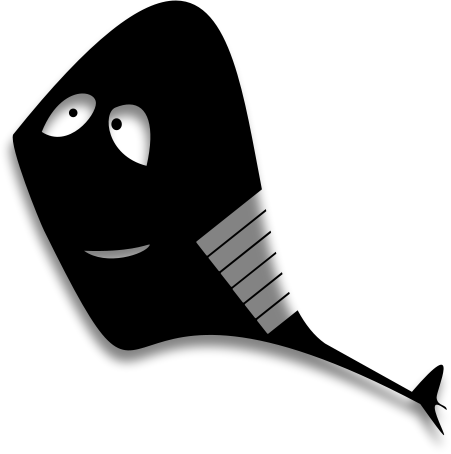 black fish wants to smile