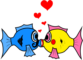 kissing fish