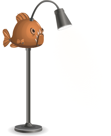fish lamp