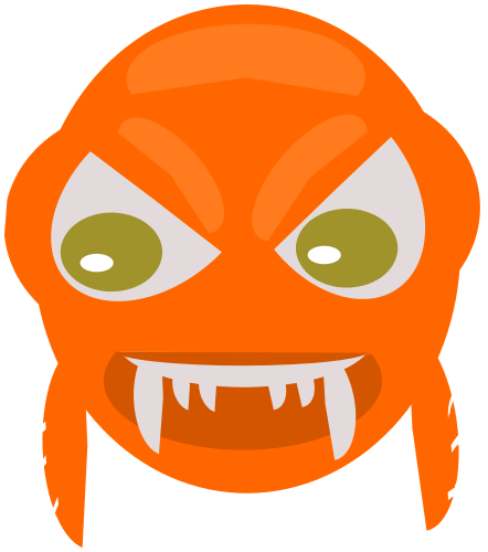 fish with fangs clipart