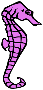 Seahorse purple