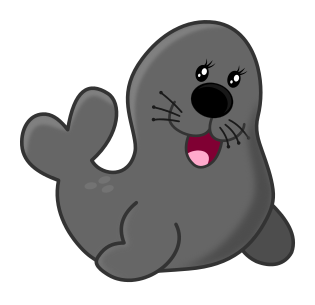 seal happy clipart