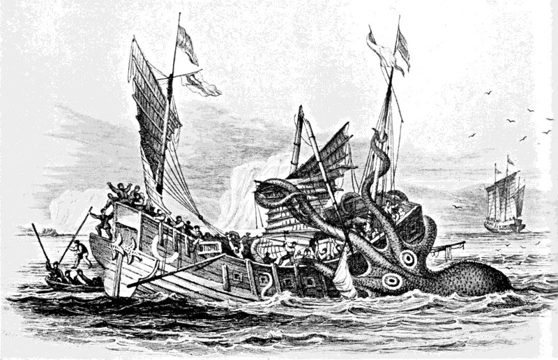 Kraken attacking ship 1810