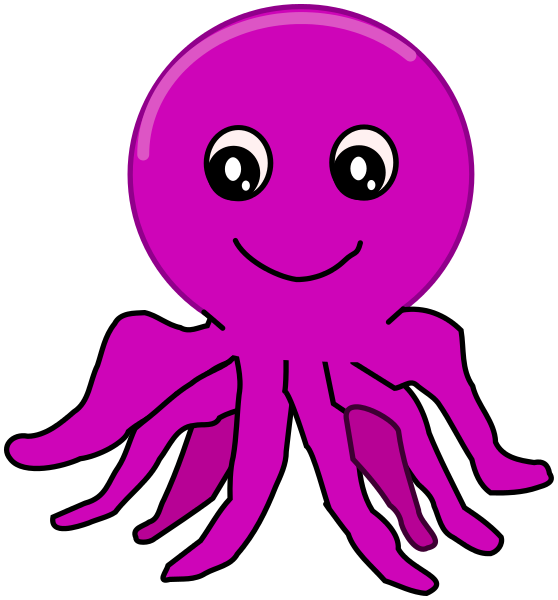 octopus simple purple