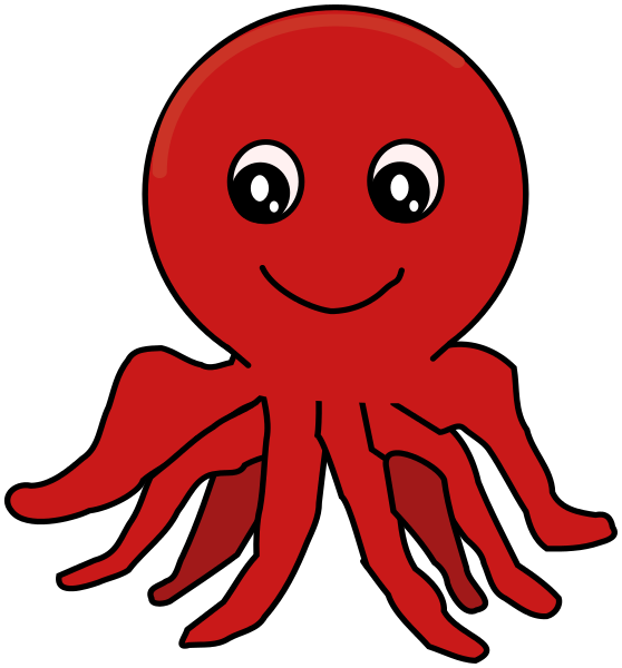 octopus simple red