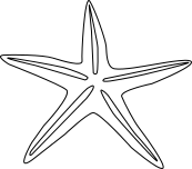 starfish outline