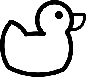 duck line art