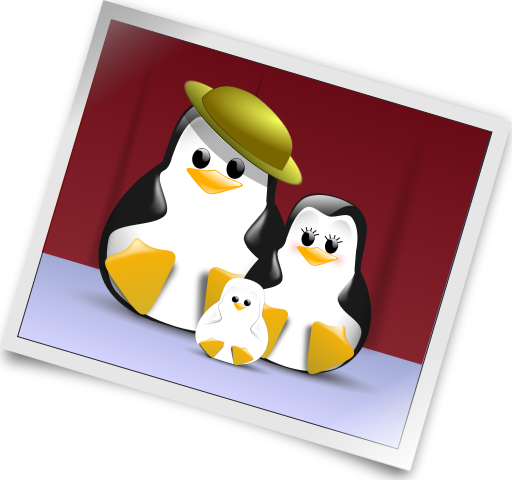 postcard from the Penguin family