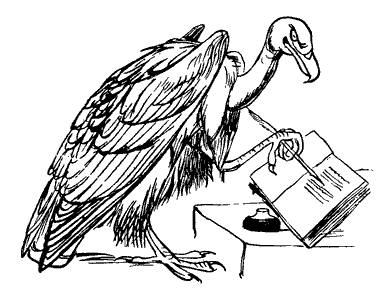vulture writing