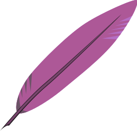 feather small purple