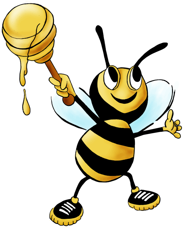 honey bee w honey