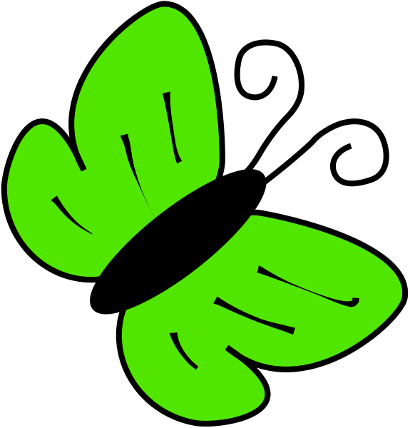 butterfly clip art green