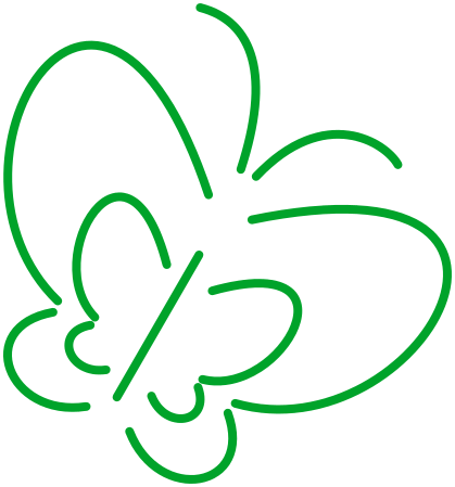 butterfly outline green