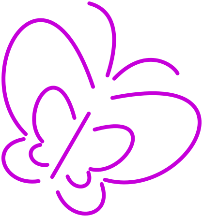butterfly outline purple