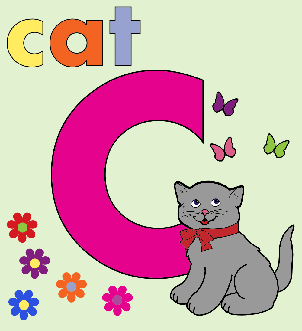 Cat-Alphabet-Letter-C