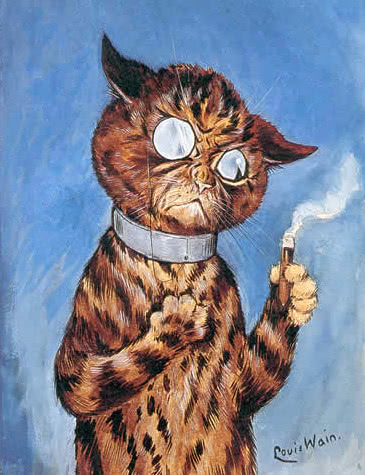 Cat smoking a cigar