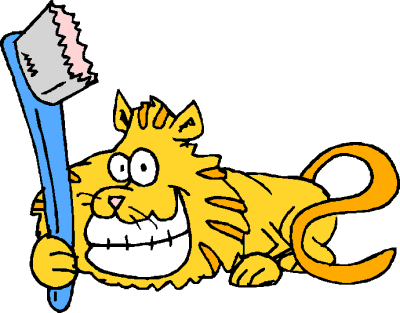 cat big grin toothbrush