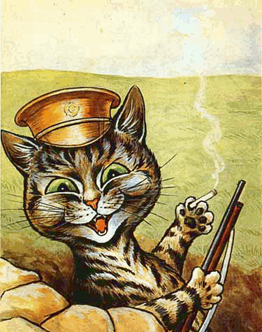 cat in trench war