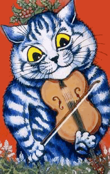cat violin