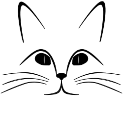 cat-face-outline