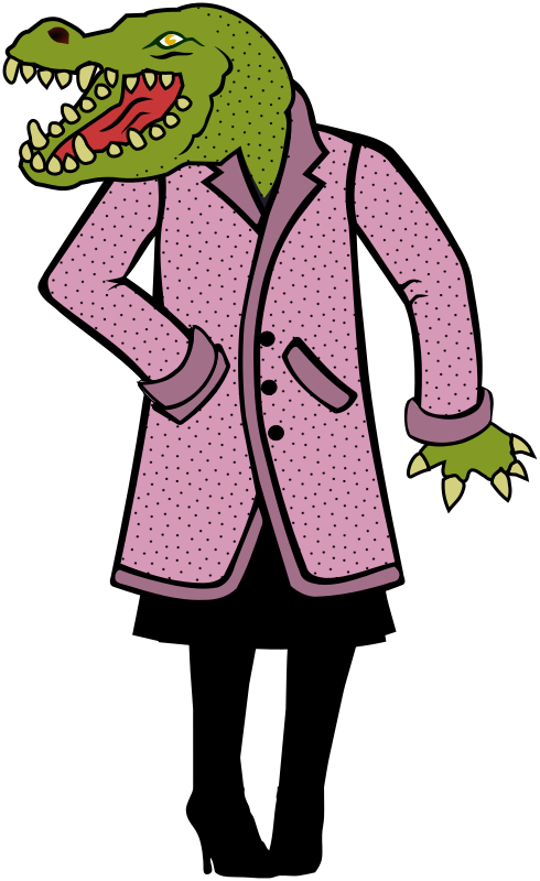 alligator-in-pink-jacket