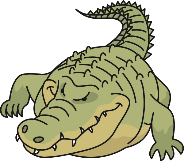 crocodile-sneer