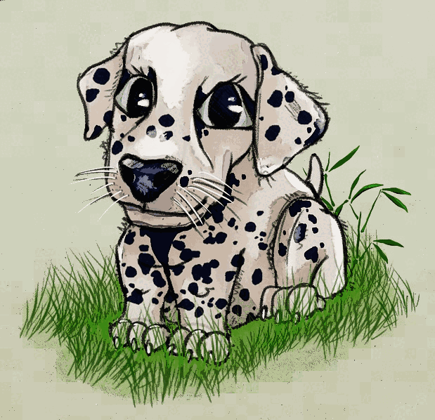 Dalmation-cartoon-puppy