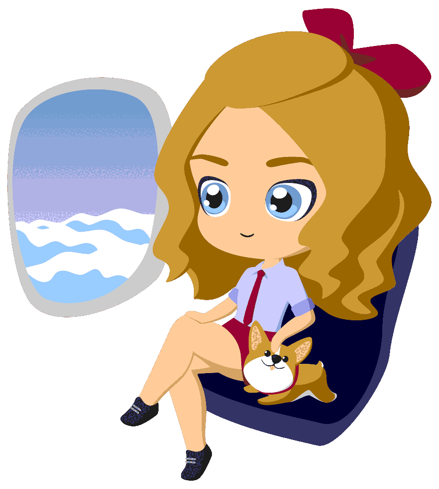 girl-w-dog-on-plane
