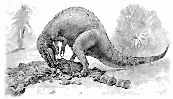 Allosaurus eating