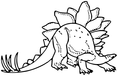 Stegasaurus BW