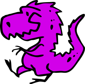 dinosaur clipart purple