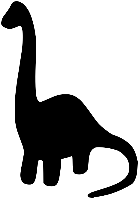 herbivore dinosaur silhouette