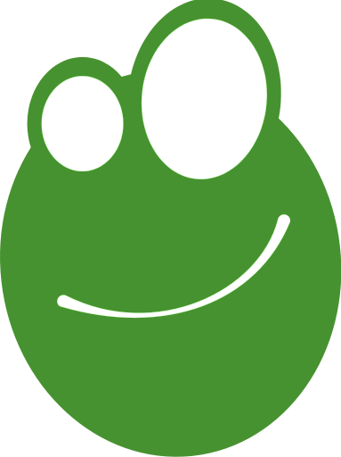 cartoon frog head green