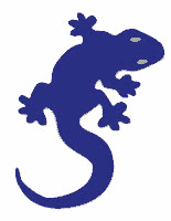 lizard icon blue