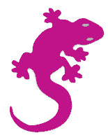 lizard icon pink