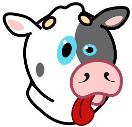 Cow icon goofy